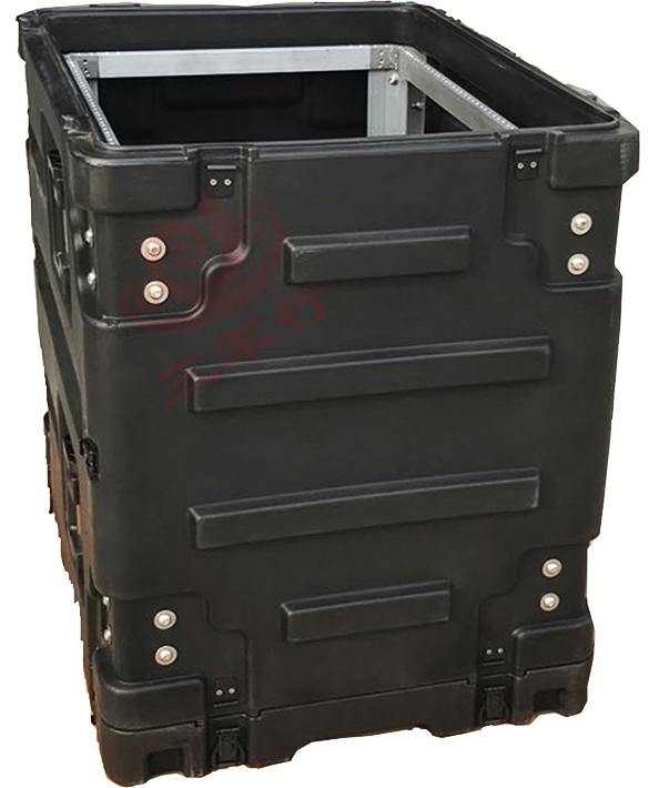 三军行RU150仪器箱 滚塑移动减震机架箱 带脚轮可定制