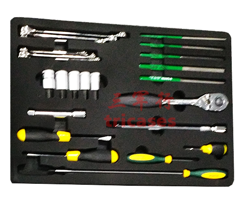 三军行工具箱EVA海绵内衬工厂定制
