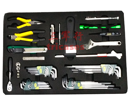三军行工具箱EVA海绵内衬工厂定制